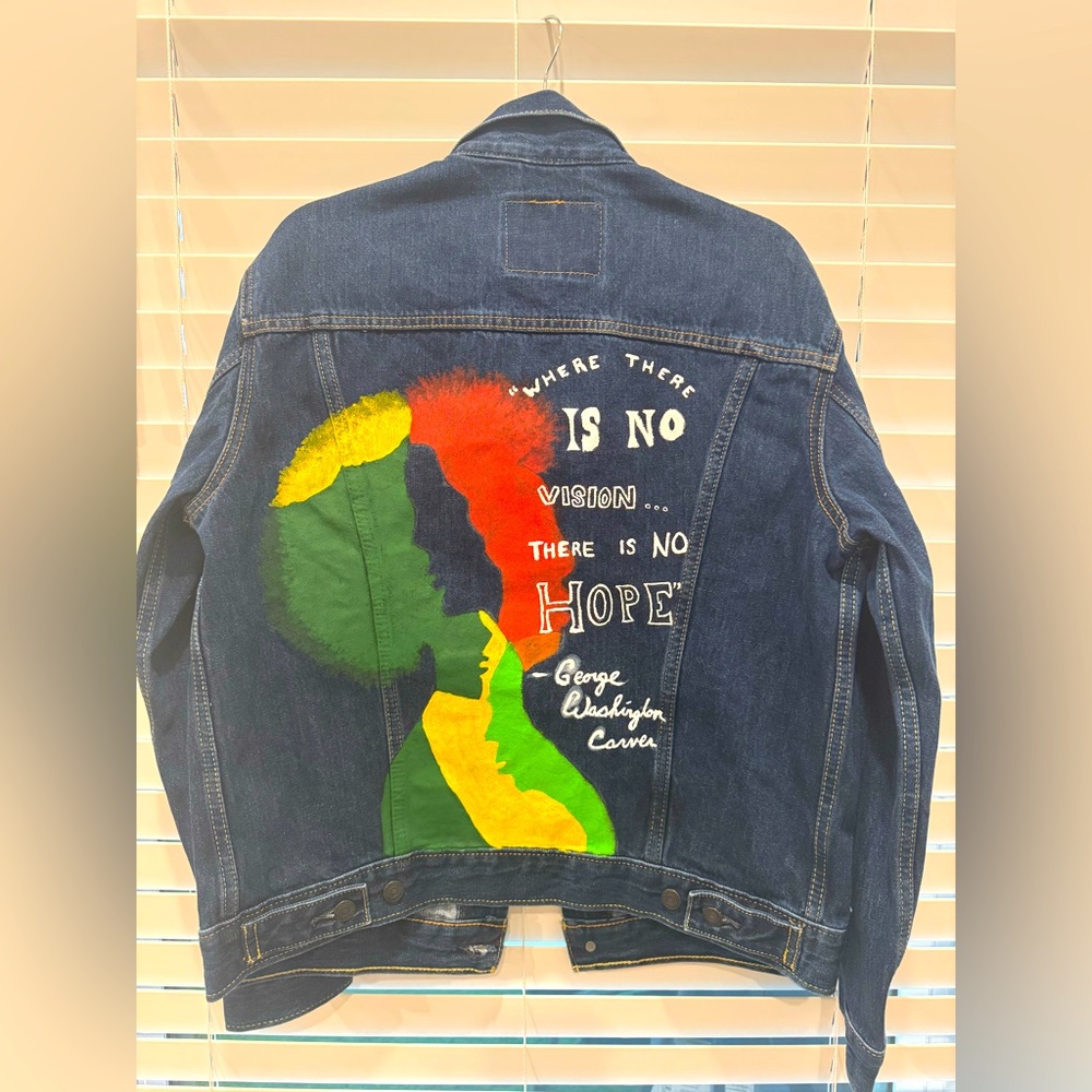 Custom “Black History” Levi’s  Jacket W SzM